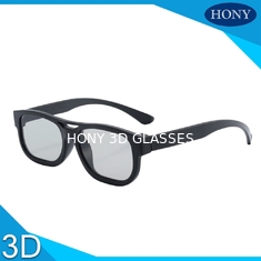 Passive Linear Polarized 3D Glasses ABS Plastic Frame For Movie Theatre