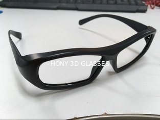 Disposable Cinema 3D Glasses  Linear Polarized Black ABS Plastic Frame