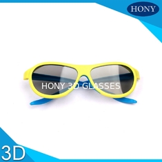 Adult  Passive Cinema 3D Glasses Linear Polarized Lens With Blue / Yellow Color