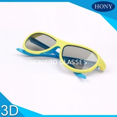 Adult  Passive Cinema 3D Glasses Linear Polarized Lens With Blue / Yellow Color