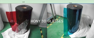 High Efficiency Polarized Film Sheet Red Cyan Lens Make 3D Red Blue Glasses