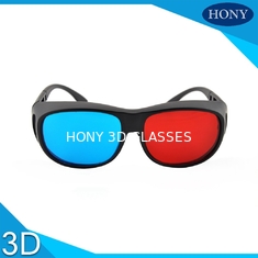 Adult Size Red Cyan 3D Glasses Thick Lenses Customized Frame Color