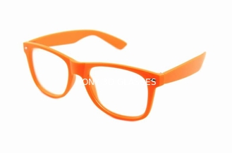 3D Fireworks Glasses , Promotion Orange Frame Eye Wear Glasses