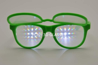 Popular Diffraction Plastic Rainbow 3D Fireworks Glasses With 2 Sets Of Lense