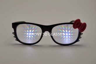 Hello Kitty Plastic Diffraction Glasses With Clear Lens For Girls