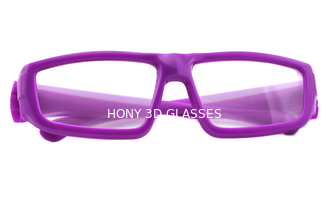 Purple Plastic Diffraction Glasses Use 0.35mm Thickness Lens