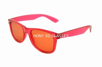Orange Plastic Diffraction Glasses Use Amber Grating Film Sheets