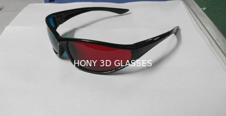 Eco-Friendly Plastic Red Cyan 3D Glasses Polarized For Look 3d Movie