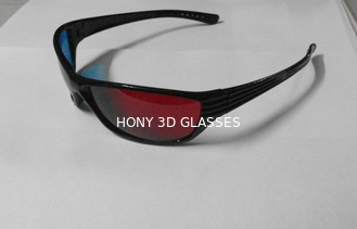 Foldable Plastic Red Cyan 3D Glasses For Home Theater