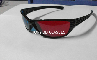 Plastic Red Cyan 3D Glasses For Home Theater