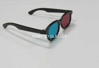 ABS Plastic Plastic Red Cyan 3d Glasses , Liner Circular Polarized Glasses