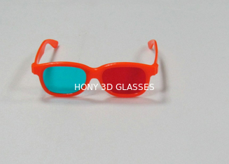 Colorful Children Plastic Red Cyan 3d Glasses With 1.6mm Thicken Lenses