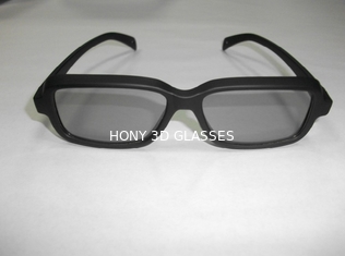 Plastic Circular Polarized 3D 4D 5D TV Glasses In PC Frame OEM