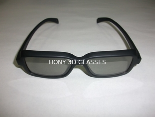 Plastic Circular Polarized 3D 4D 5D TV Glasses In PC Frame OEM