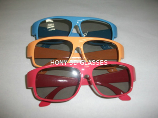 Plastic PC Frame Linear Polarized Types Of 3D Glasses For 4D 5D 6D Cinema