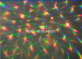 holographic 3d fireworks glasses paper with 0.06mm PVC / PET laser lenses