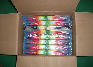 holographic 3d fireworks glasses paper with 0.06mm PVC / PET laser lenses