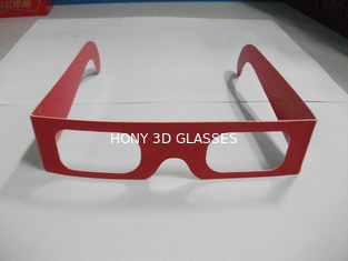 Spectrum Separated Paper 3D Glasses Disposable For 3D Picture , 143x37mm Size