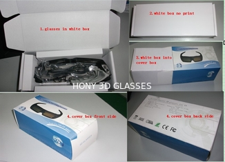 Sharp Active Shutter 3D Glasses For Tv , 3d Electronic Glasses PC Plastic Frame