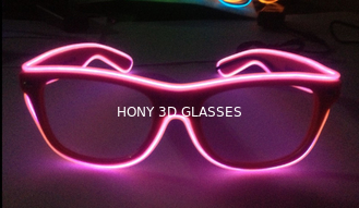 Popular El Wire Glasses Diffraction Effect Lens For Watching Fireworks