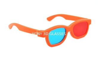 Children Plastic Red Cyan 3D Glasses , polarized 3d red cyan glasses