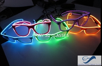 Popular El Wire Glasses Diffraction Effect Lens For Watching Fireworks