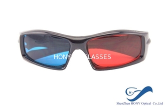 Plastic Frame Red Cyan Anaglyph 3D Glasses For Normal TV 3D Movies