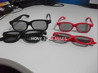 Colorful Plastic Circular Polarized 3D Safety Glasses For Cinema