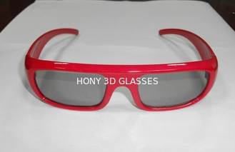 Hard Coating Frame Anti Scratch Passive 3D Glasses For Movie Theater Use