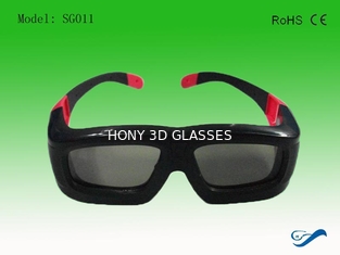 Custom Plastic DLP Link Active Shutter 3D Glasses Rechargeable OEM