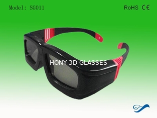 Custom Plastic DLP Link Active Shutter 3D Glasses Rechargeable OEM