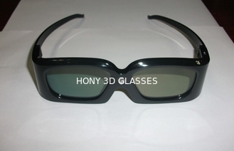 Infrared DLP Link 3D Glasses White Plastic Frame Low Power Consumption