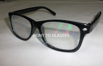 Custom diffraction 3d fireworks glasses with 0.06mm PVC laser lenses