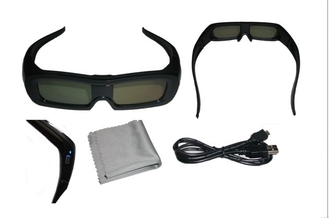 120Hz Panasonic Sharp Universal Active Shutter 3D Glasses With Reaction LCD Lenses