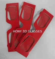 Red Colorcode Paper 3D Glasses For 3D Drawing Picture , Cardboard Frame