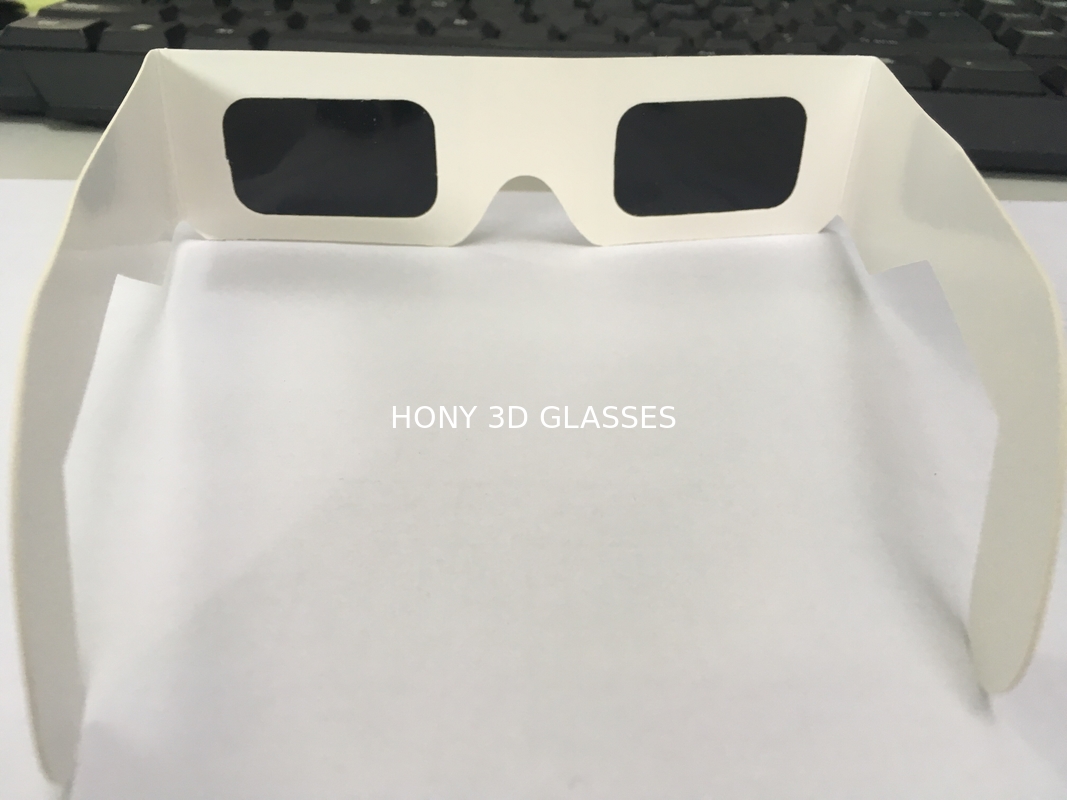 Anti Uv Eclipse Viewing Glasses , Black Silver Solar Eclipse Lenses