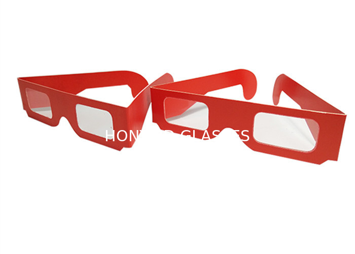 Custom Logo Paper 3D Glasses / Cardboard Three Dimensional Glasses