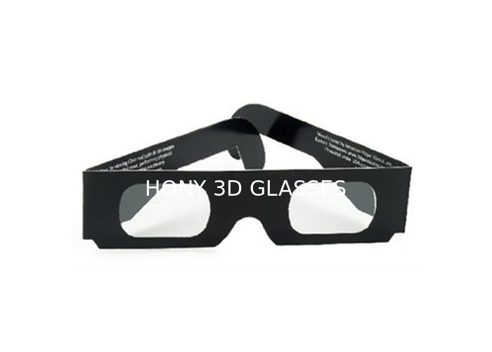 Durable Paper 3D Glasses Changing Lights With Spectrum Separated , Free Sample