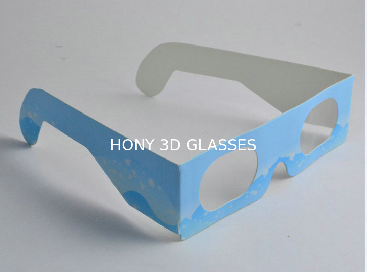 Professional Custom Paper 3D Glasses For Entertainment / Travel Site Enviromental Friendly