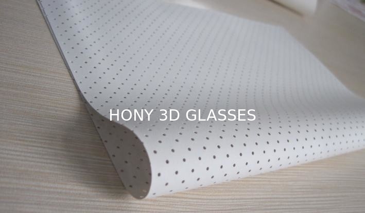 2D White Perforated Metal Screen Both Side Flat Steel Frame For Dobly System