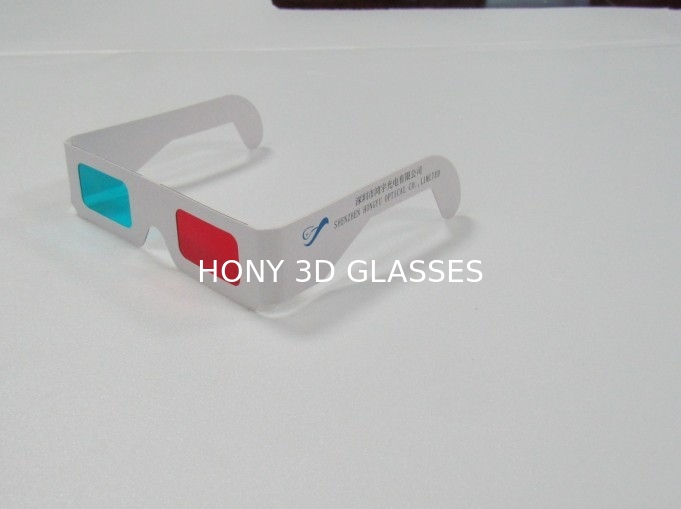 Red And Cyan Anaglyph 3D Glasses With Customied Printing Paper Frame