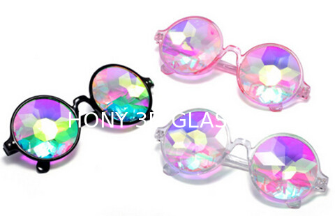 Plastic Hony Newest Product , Flower Lense Kaleidoscope Glasses For Dance Musice Fesvital