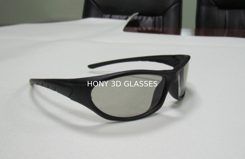 Red Blue Linear Polarized 3D Glasses , 0.72mm TAC Polarized Lens Green Magenta
