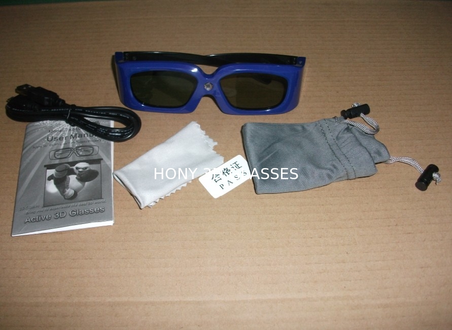 Foldable IR 3D Glasses Dlp Link For 3D Projectors Light Weight