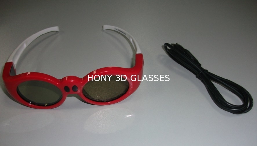 Big Rechargeable Xpand 3D Shutter Glasses For Kids , Movie 3D Glasses