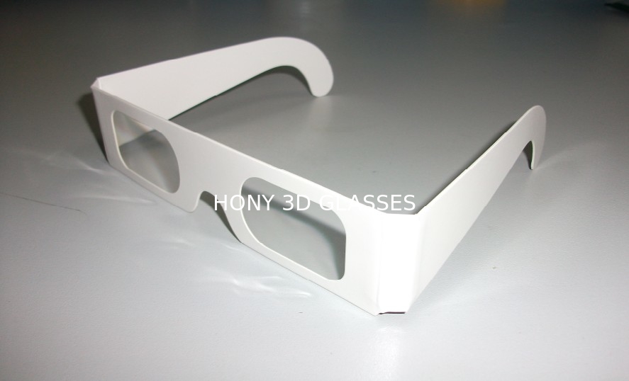 Custom Disposable Paper 3D Glasses For Drawing Picture , EN71 Rohs Approval