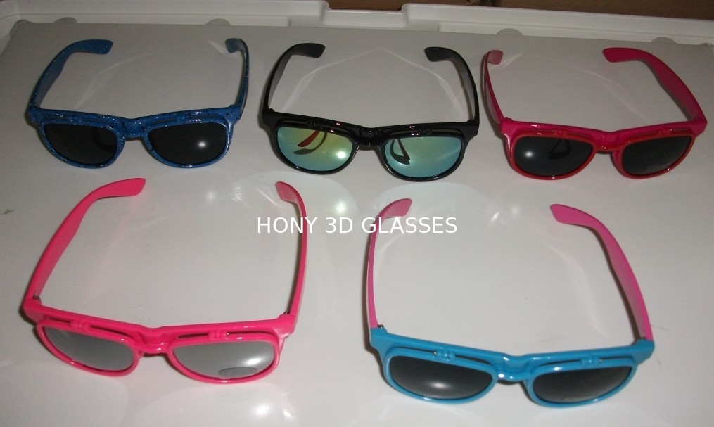 Customized more durable laser 3d fireworks glasses and lenses with flip style