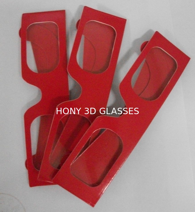Red Colorcode Paper 3D Glasses For 3D Drawing Picture , Cardboard Frame