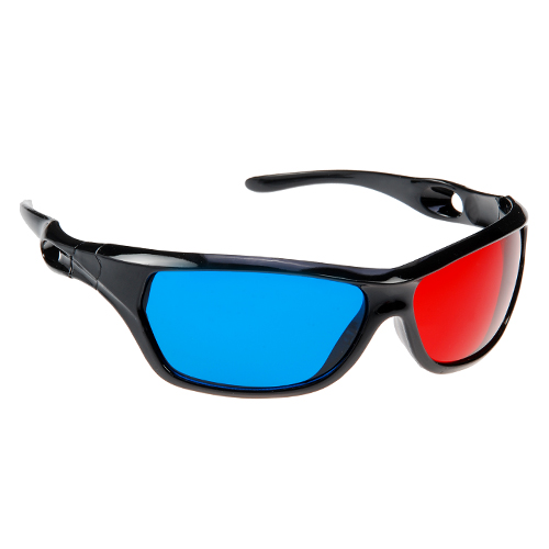 Anaglyph Plastic Red Cyan 3D Glasses Passive For Watching Movie